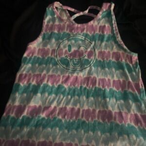 Purple and Teal Kids Tank Top